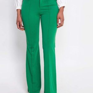 High Waisted flared Bottega Green Pants